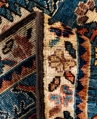 Serapi One of a kind Wool Light Blue Area Rug 2' 6" x 9' 5"