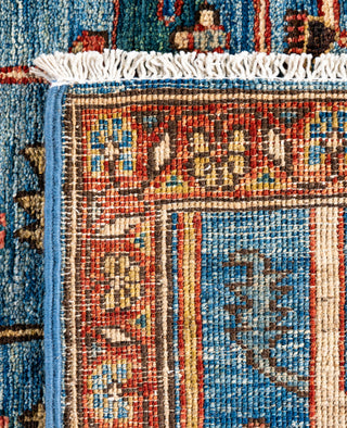 Serapi One of a kind Wool Light Blue Area Rug 2' 9" x 9' 7"