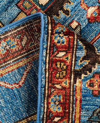 Serapi One of a kind Wool Light Blue Area Rug 2' 9" x 9' 7"