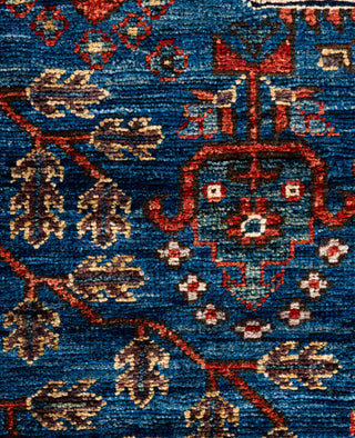 Serapi One of a kind Wool Blue Area Rug 2' 8" x 7' 9"