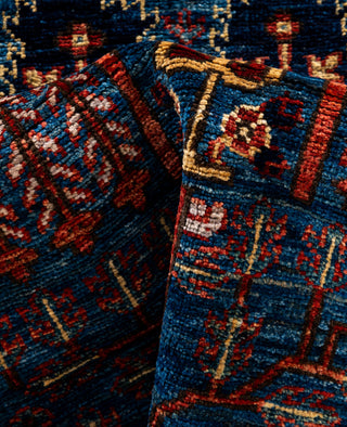 Serapi One of a kind Wool Blue Area Rug 2' 8" x 7' 9"
