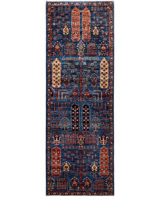 Serapi One of a kind Wool Blue Area Rug 2' 8" x 7' 9"