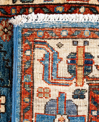 Serapi One of a kind Wool Light Blue Area Rug 2' 8" x 8' 8"