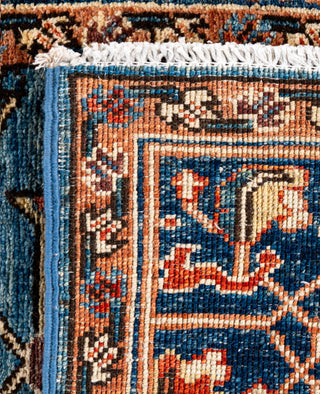 Serapi One of a kind Wool Light Blue Area Rug 2' 7" x 9' 6"