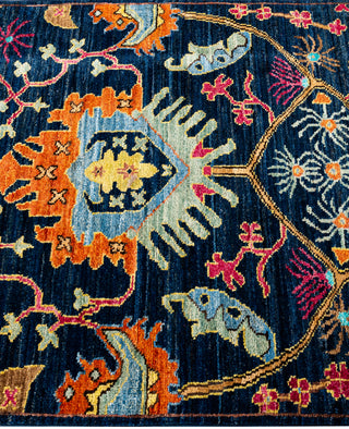 Serapi One of a kind Wool Blue Area Rug 2' 8" x 9' 9"