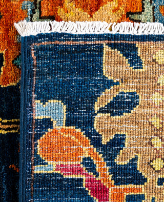 Serapi One of a kind Wool Blue Area Rug 2' 8" x 9' 9"