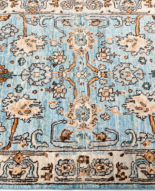 Serapi One of a kind Wool Light Blue Area Rug 2' 8" x 9' 5"