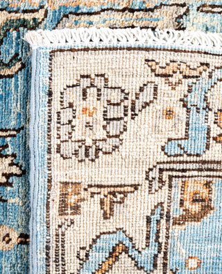 Serapi One of a kind Wool Light Blue Area Rug 2' 8" x 9' 5"