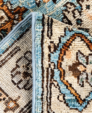 Serapi One of a kind Wool Light Blue Area Rug 2' 8" x 9' 5"