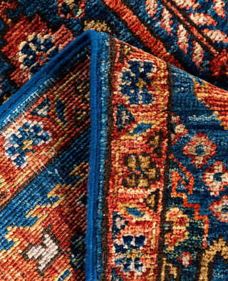 Serapi One of a kind Wool Blue Area Rug 2' 9" x 9' 10"