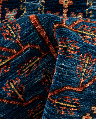 Serapi One of a kind Wool Blue Area Rug 2' 9" x 9' 10"