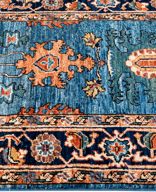Serapi One of a kind Wool Light Blue Area Rug 2' 8" x 9' 10"