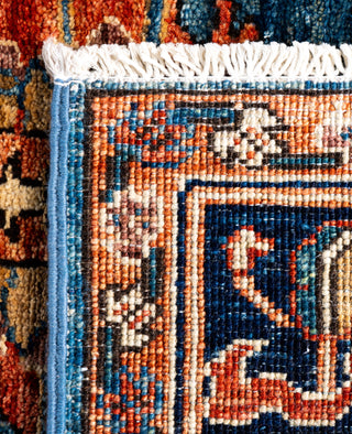 Serapi One of a kind Wool Light Blue Area Rug 2' 8" x 9' 10"
