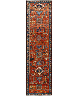 Serapi One of a kind Wool Red Area Rug 2' 9" x 10' 1"