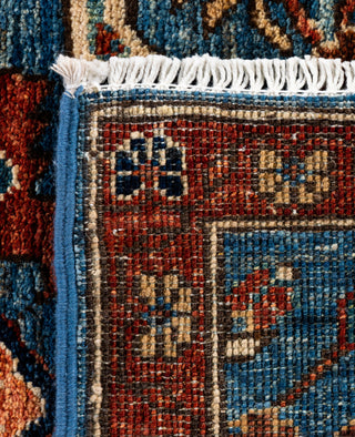 Serapi One of a kind Wool Light Blue Area Rug 2' 8" x 9' 11"