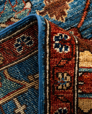 Serapi One of a kind Wool Light Blue Area Rug 2' 8" x 9' 11"