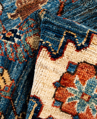 Serapi One of a kind Wool Light Blue Area Rug 2' 8" x 9' 11"