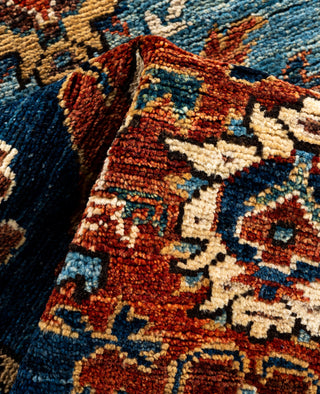 Serapi One of a kind Wool Blue Area Rug 2' 11" x 8' 2"