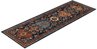 Serapi One of a kind Wool Blue Area Rug 2' 11" x 8' 2"