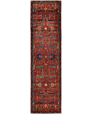 Serapi One of a kind Wool Red Area Rug 2' 8" x 9' 10"