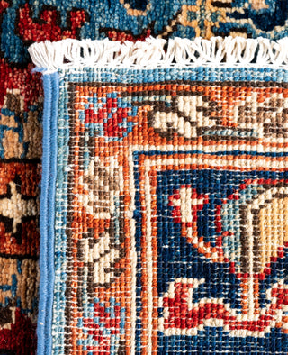 Serapi One of a kind Wool Light Blue Area Rug 2' 7" x 10' 0"