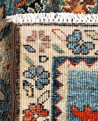 Serapi One of a kind Wool Blue Area Rug 2' 7" x 9' 8"