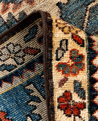 Serapi One of a kind Wool Blue Area Rug 2' 7" x 9' 8"