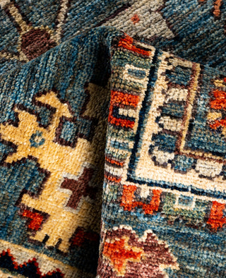 Serapi One of a kind Wool Blue Area Rug 2' 7" x 9' 8"