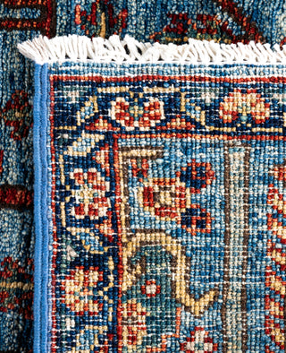 Serapi One of a kind Wool Light Blue Area Rug 2' 9" x 9' 10"