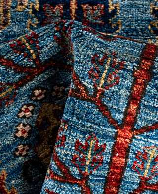 Serapi One of a kind Wool Light Blue Area Rug 2' 9" x 9' 10"