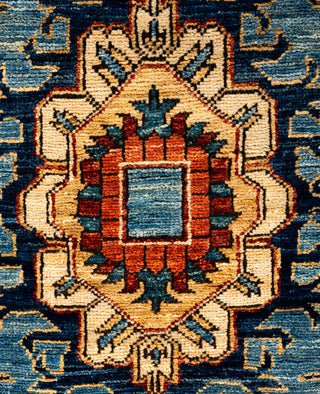 Serapi One of a kind Wool Light Blue Area Rug 2' 9" x 9' 10"