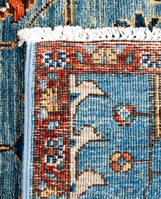 Serapi One of a kind Wool Light Blue Area Rug 2' 9" x 9' 10"