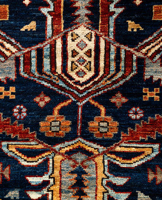 Serapi One of a kind Wool Blue Area Rug 2' 9" x 7' 10"