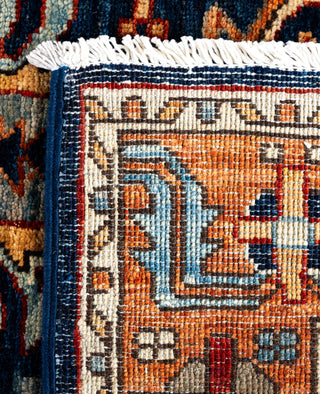 Serapi One of a kind Wool Blue Area Rug 2' 9" x 7' 10"