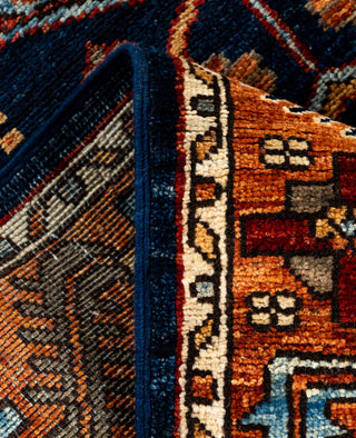 Serapi One of a kind Wool Blue Area Rug 2' 9" x 7' 10"