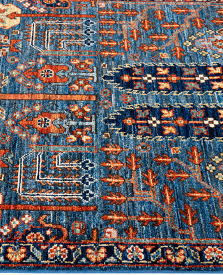 Serapi One of a kind Wool Light Blue Area Rug 2' 8" x 8' 1"