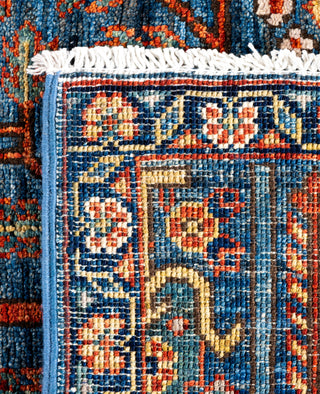 Serapi One of a kind Wool Light Blue Area Rug 2' 8" x 8' 1"