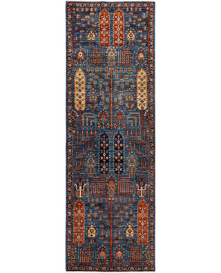 Serapi One of a kind Wool Light Blue Area Rug 2' 8" x 8' 1"