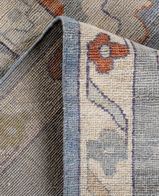 Oushak One of a kind Wool Gray Area Rug 9' 0" x 11' 9"