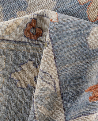 Oushak One of a kind Wool Gray Area Rug 9' 0" x 11' 9"