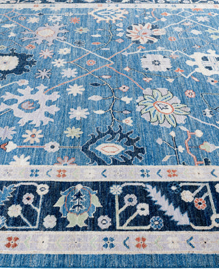 Oushak One of a kind Wool Light Blue Area Rug 8' 0" x 9' 7"