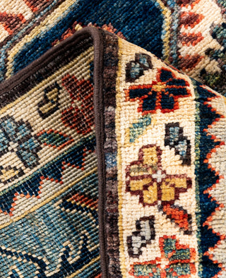 Serapi One of a kind Wool Light Blue Area Rug 2' 8" x 9' 6"