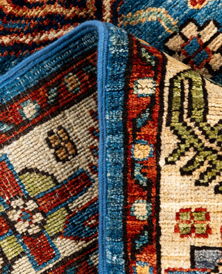 Serapi One of a kind Wool Light Blue Area Rug 2' 9" x 9' 9"
