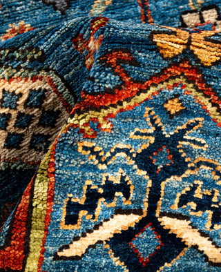 Serapi One of a kind Wool Light Blue Area Rug 2' 9" x 9' 9"