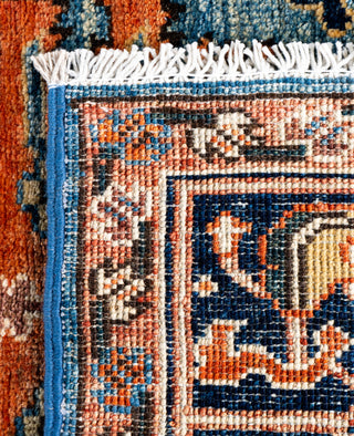 Serapi One of a kind Wool Light Blue Area Rug 2' 7" x 9' 5"