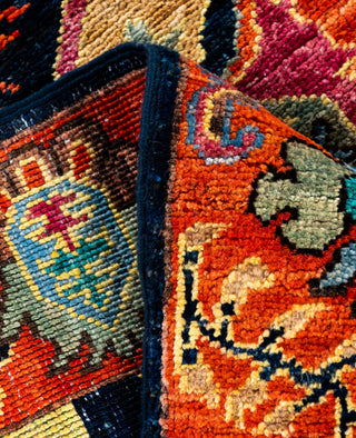 Serapi One of a kind Wool Blue Area Rug 2' 9" x 7' 11"