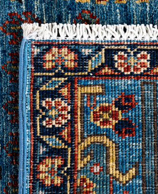 Serapi One of a kind Wool Light Blue Area Rug 2' 9" x 10' 1"