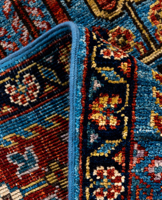 Serapi One of a kind Wool Light Blue Area Rug 2' 9" x 10' 1"