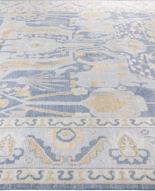 Oushak One of a kind Wool Gray Area Rug 10' 2" x 13' 8"