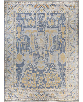Oushak One of a kind Wool Gray Area Rug 10' 2" x 13' 8"